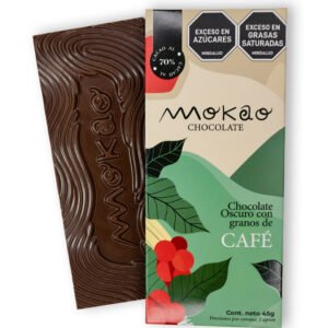 Chocolate con Granos de Café · 70% Cacao
